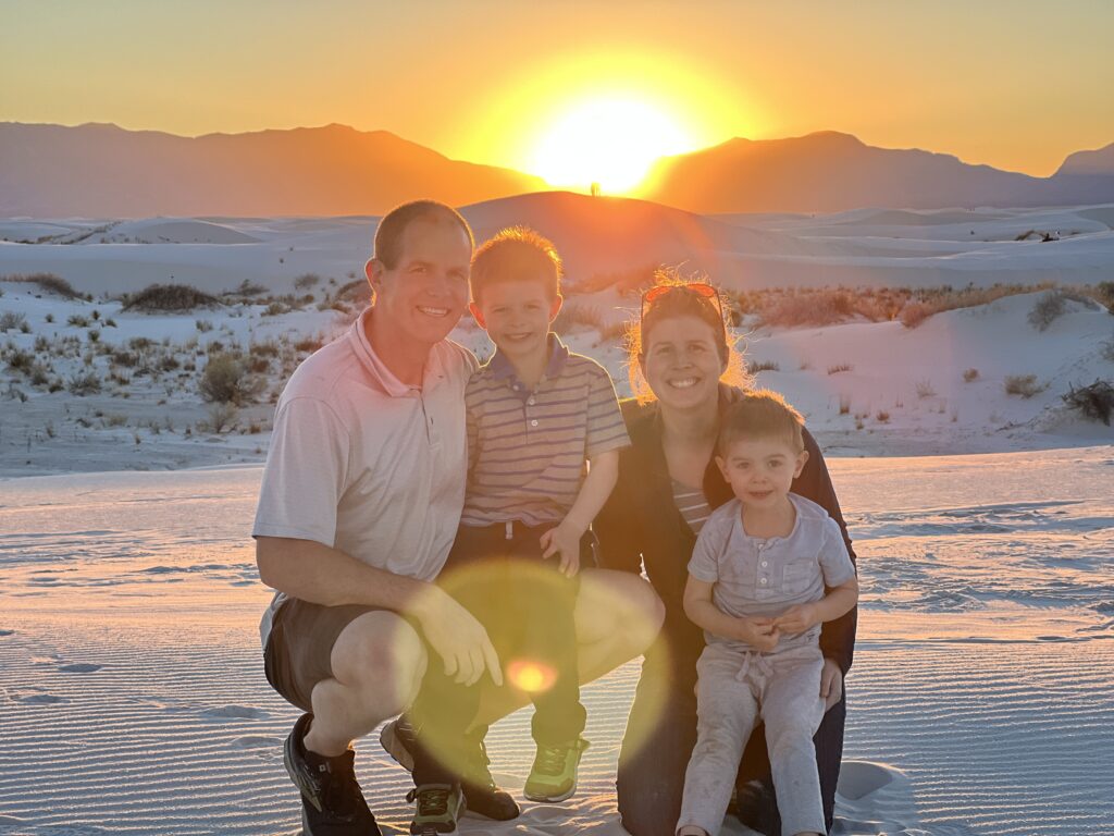 White Sand Dunes light flair